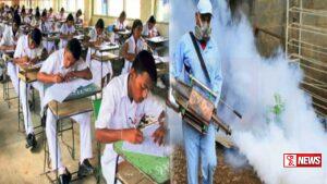 විභාග මධ්යස්ථාන වල ඩෙංගු මර්දන දුමායනය ඇතුළු පවිත්ර කිරීම් සිදුකරන ලෙසට නිවේදනයක්