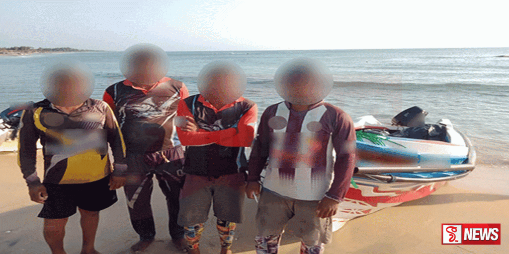 නීති විරෝධී ලෙස ධීවර කටයුතු සිදුකළ පුද්ගලයින් අත්තඩංගුවට