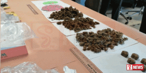 කුෂ් මත්ද්රව්ය තොගයක් සොයා ගැනේ