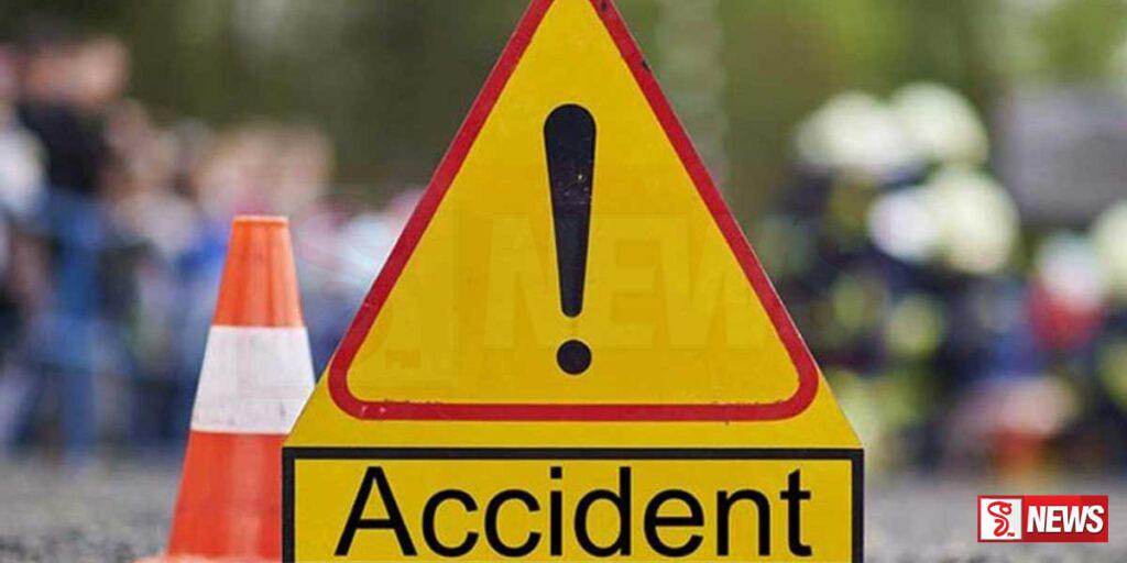 බස් රථයක් සහ ලොරි රථයක් මුහුණට මුහුණ ගැටෙයි