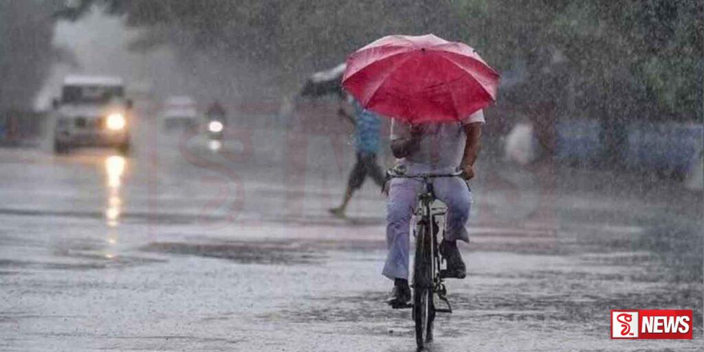 ප්රදේශ රැසකට වැසි