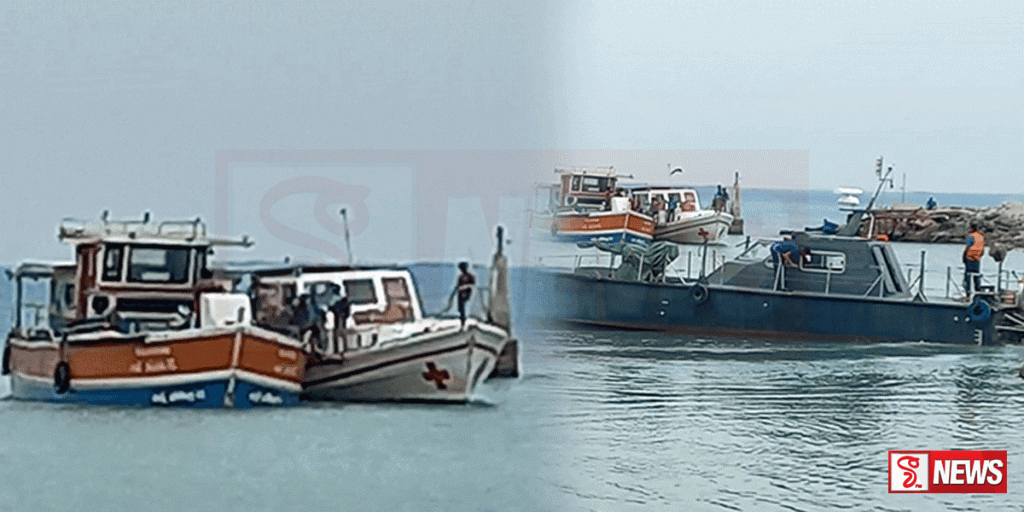 ට්රෝලර් යාත්රාවක සිටි පුද්ගලයන් 38 ක් නිරුපද්රිතව බේරාගනියි