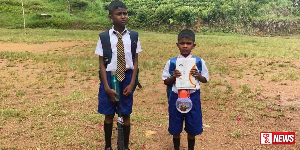 පාසල් අධ්යාපනය අහිමිව සිටි සොයුරන් දෙදෙනාට පොලිස් මැදිහත් වීමෙන් යලිත් අධ්යාපනයට