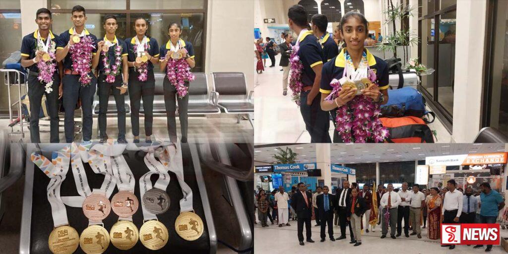 ආසියානු කනිෂ්ඨ මලල ක්රීඩා තරගාවලියේ පදක්කම්ලාභීන් කටුනායකට