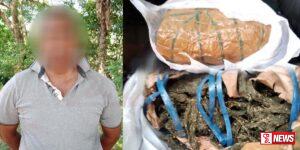 ත්රිකුණාමලය මොල්ලිපොතානේදී කේරළ ගංජා සමඟ පුද්ගලයෙකු නීතියේ රැහැනට