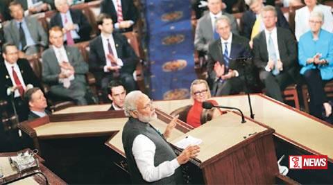 ඉන්දීය අගමැති පිළිගැනීමට අමෙරිකානු කොංග්රසය සැරසෙයි.