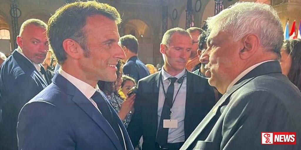 ජනපති රනිල් හා ප්රංශ ජනපති අතර හමුවක්