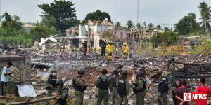 ගිනිකෙළි ගබඩාවක පිපිරීමක්