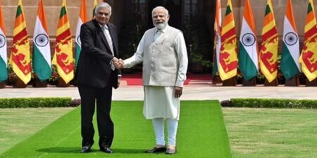 ජනපති රනිල් සහ ඉන්දීය අගමැති මෝදි අතර හමුව ඇරඹෙයි