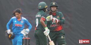 බංග්ලාදේශ කාන්තා කණ්ඩායම ජය ලබා ගනී