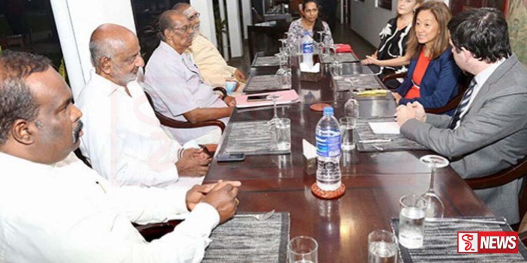 දෙමළ දේශපාලන පක්ෂවල නියෝජිතයින් ජූලි චං හමුවට