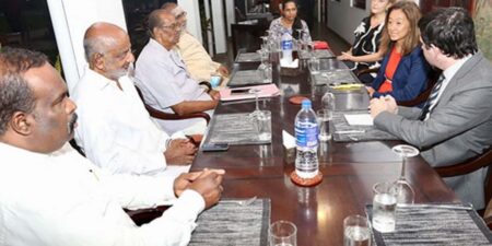 දෙමළ දේශපාලන පක්ෂවල නියෝජිතයින් ජූලි චං හමුවට