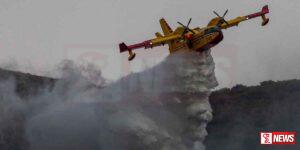 ගිනි නිවීම සදහා යොදාගත් ගුවන් යානයක් කඩා වැටෙයි