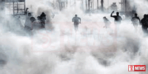 විරෝධතා මැඩලීමට පොලිසියෙන් කදුළු ගෑස් ප්රහාරයක්