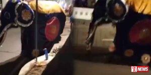 ශ්රී දළදා මාලිගාවේ දෙවන කුඹල් පෙරහැරේ ඇතුන් දෙදෙනෙකු කුලප්පු වෙයි