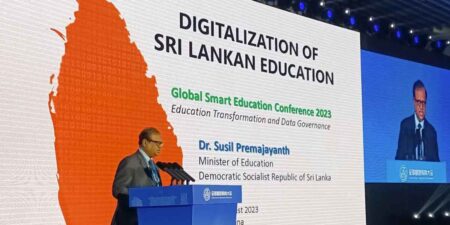 අධ්යාපන අමාත්ය ආචාර්ය සුසිල් ප්රේමජයන්ත ගෝලීය සුහුරු අධ්යාපන සමුළුවට සහභාගී වෙයි