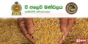 වී මිලදී ගැනීමට තවත් රුපියල් මිලියන 250ක්