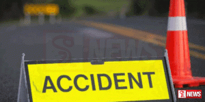 බස් රථයක් සහ ලොරි රථයක් එකිනෙක ගැටෙයි