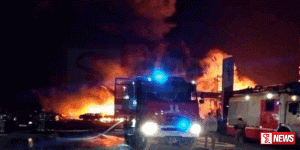 ඉන්ධන පිරවුම්හලක පිපිරීමක්