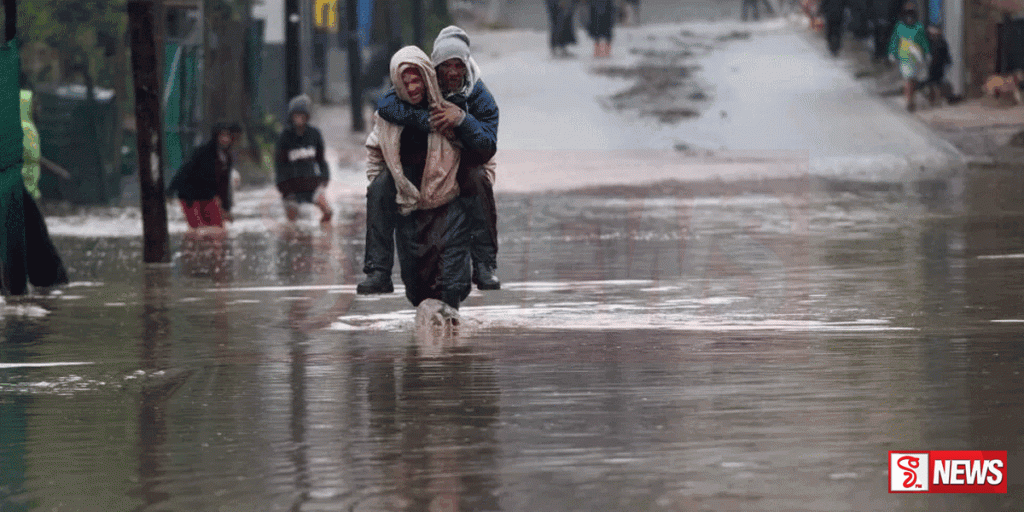 දකුණු අප්රිකාවේ ගංවතුර තත්ත්වයෙන් 11 දෙනෙකු මරුට