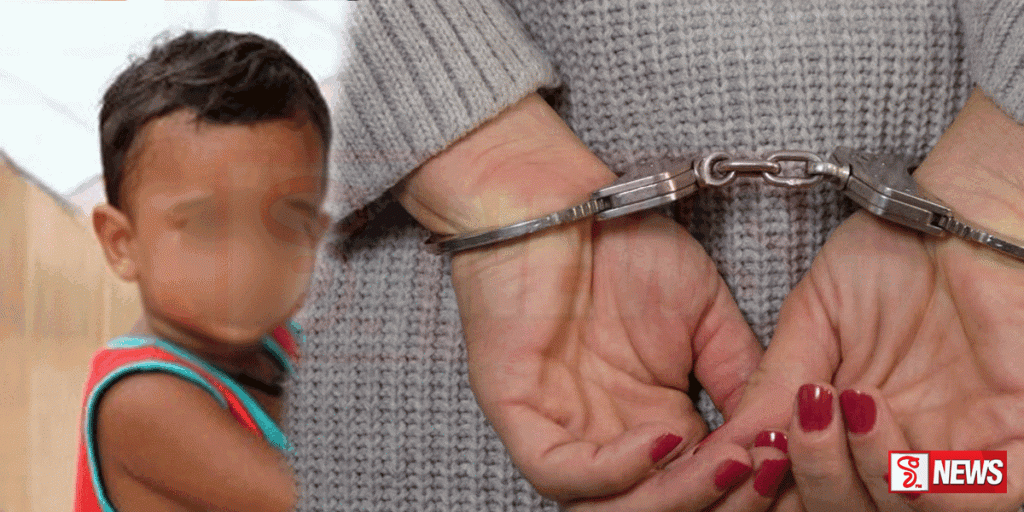 3 න් හැවිරිදි දරුවාගේ මුඛය පිළිස්සූ මව අත්අඩංගුවට