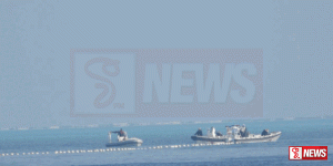 පිලිපීනයේ ධීවර කටයුතු අවහිර කරමින් චීනයේ මුහුදේ පාවෙන බාධකයක්