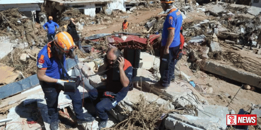 ලිබියාවේ ගංවතුරෙන් 18,000ත් 20,000ත් අතර සංඛ්යාවක් මරුට