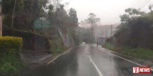 මධ්යම කඳුකරයේ බටහිර බෑවුම් ප්රදේශවලට තද වැසි