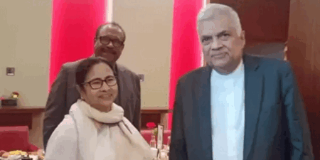 ජනපති ඉන්දියාවේ බටහිර බෙංගාලයේ මහ ඇමතිනි හමුවෙයි