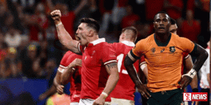 රග්බි ලෝක කුසලාන තරගාවලියේ ඕස්ට්රේලියාව පරදා වේල්සය ජයගනී