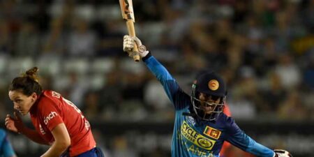 එංගලන්ත කාන්තා කණ්ඩායම සමඟ පැවැති තරගයෙන් ශ්රී ලංකා  කණ්ඩායම ජය ලබා ගනී
