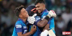 ශ්රී ලංකා කණ්ඩායම අවසන් මහා තරගයට සුදුසුකම් ලබාගනී