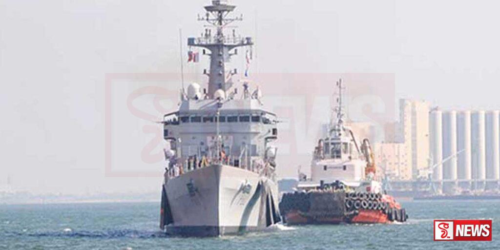 ඉන්දීය යුද නෞකාවක් කොළඹ වරායට