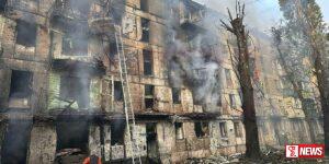 යුක්රේනයේ කාකිව්හි ගම්මානයකට රුසියාවෙන් මිසයිල ප්රහාරයක්