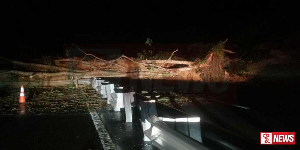 අධිවේගයේ නායයාමෙන් STF නිලධාරීන් සිව් දෙනෙකුට තුවාල