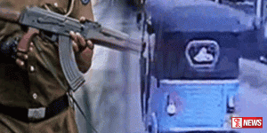 අණ නොතකා ධාවනය කළ ත්රිරෝද රථයට වෙඩි ප්රහාර