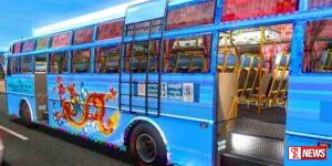 අලංකරණය කල බස් රථ වලට රතු එළි