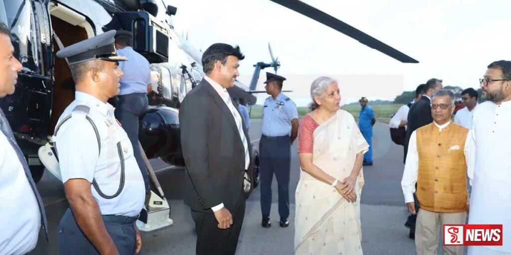 ඉන්දීය මුදල් අමාත්ය නිර්මලා අද නැගෙනහිර සංචාරයක