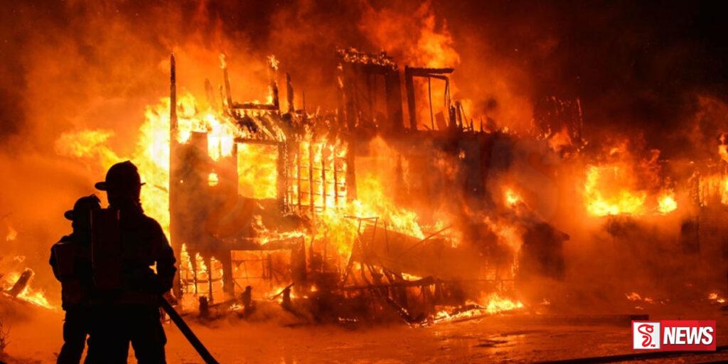 දෙමහල් නිවසක ඇති වූ ගින්නකින් ළමුන් 05 දෙනෙකු ජීවිතක්ෂයට