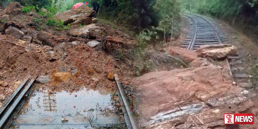 උඩරට මාර්ගයේ දුම්රිය ධාවනයට බාධා