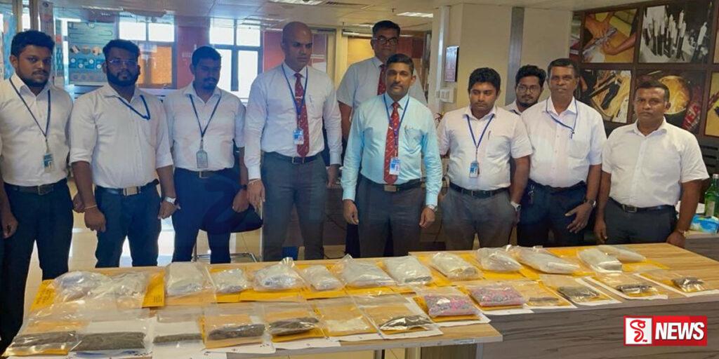 තැපෑලෙන් ආ රුපියල් මිලියන 43ක මත්ද්රව්ය රේගු භාරයට