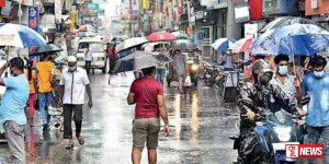 පළාත් කිහිපයකට තරමක තද වැසි