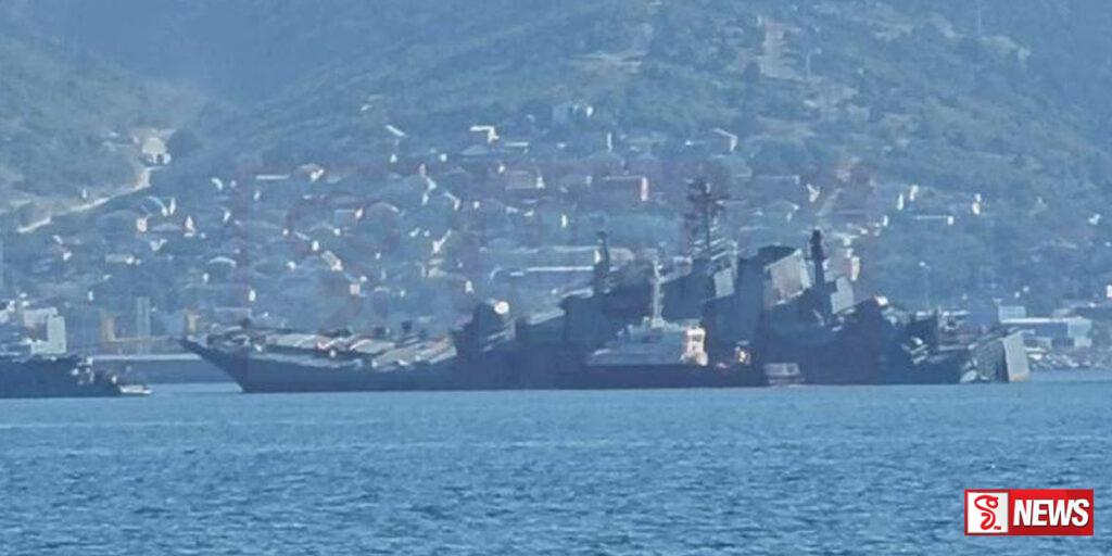 යුක්රේන ප්රහාරයකින් රුසියානු යුධ නෞකාවකට හානි