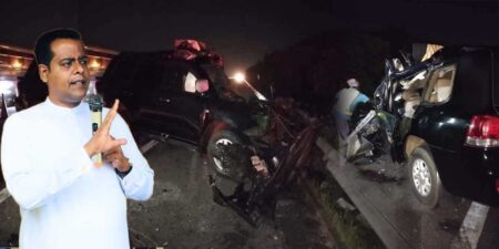 මාරාන්තික අනතුරකින් රාජ්ය අමාත්ය සනත් නිශාන්ත මරුට