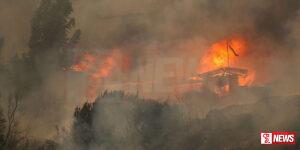 චිලී රාජ්යයේ හටගත් ලැව් ගින්නකින් පුද්ගලයන් 99 දෙනෙකු ජීවිතක්ෂයට