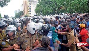 කොළඹ විශ්වවිද්යාලය අසල දැඩි උණුසුමක් (වීඩියෝ)