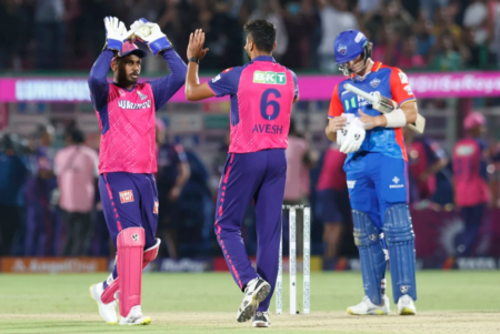 රාජස්ථාන් කණ්ඩායම හමුවේ දිල්ලි කණ්ඩායම ලකුණු 12ක පරායක්