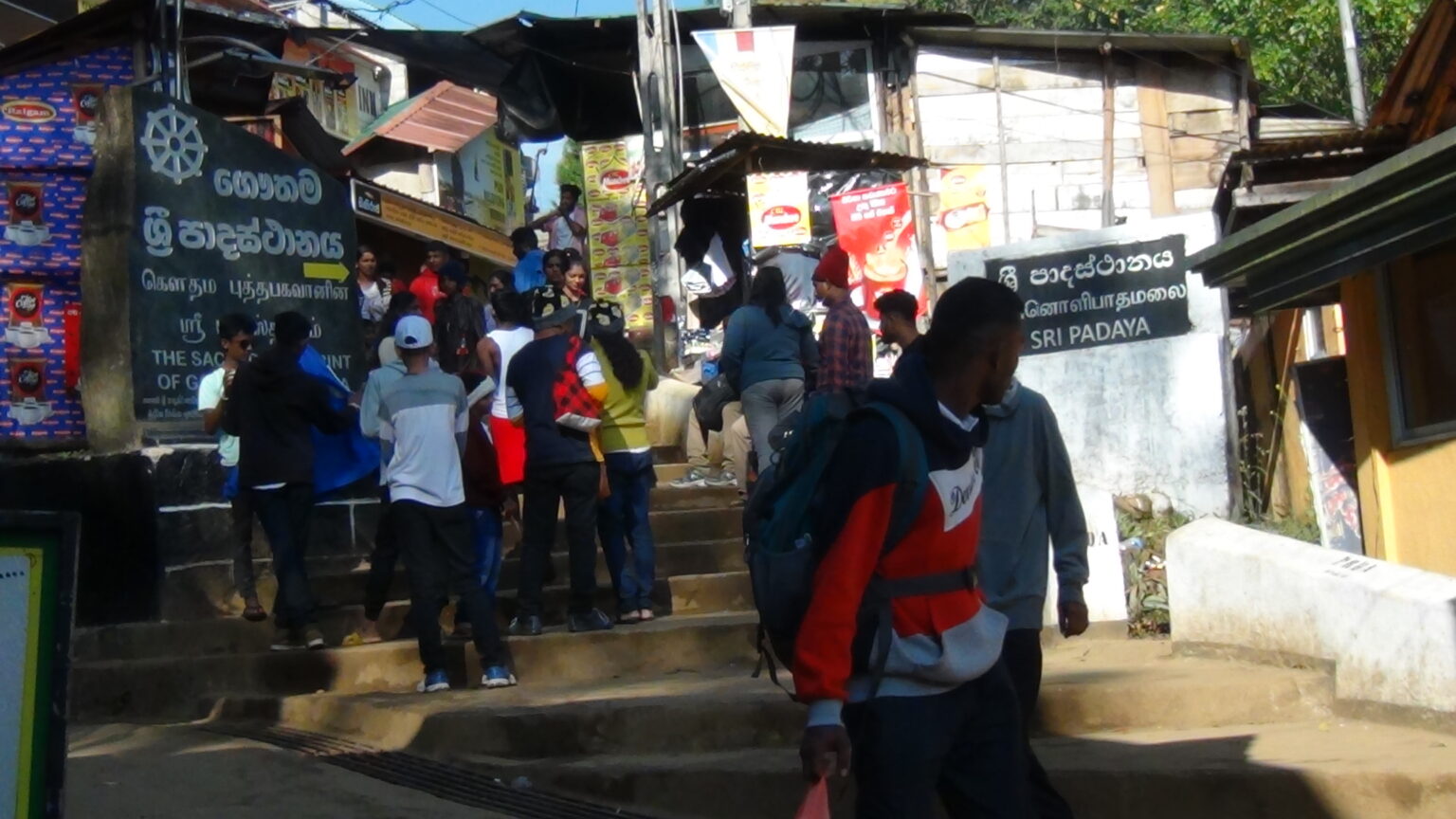 උත්සව සමයේ ශ්රීපාද වන්දනාව සඳහා විශාල වන්දනාකරුවන් පිරිසක්