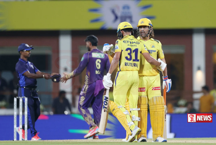 CSK කණ්ඩායම හමුවේ KKR කණ්ඩායමට කඩුළු 07ක පරාජයක්