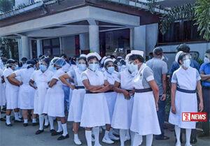 දඹුල්ල රෝහලේ වෛද්යවරු වැඩ වර්ජනයක